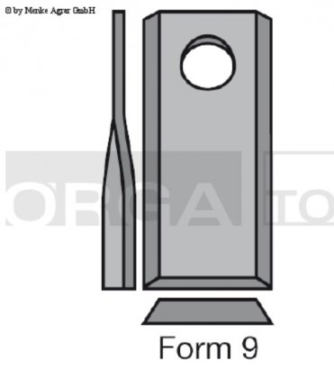 Hnífur KUHN Vinstri 105mm Form9