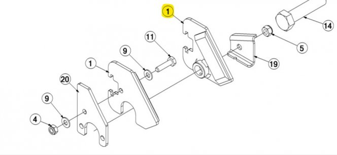 Brake pad set(extended)