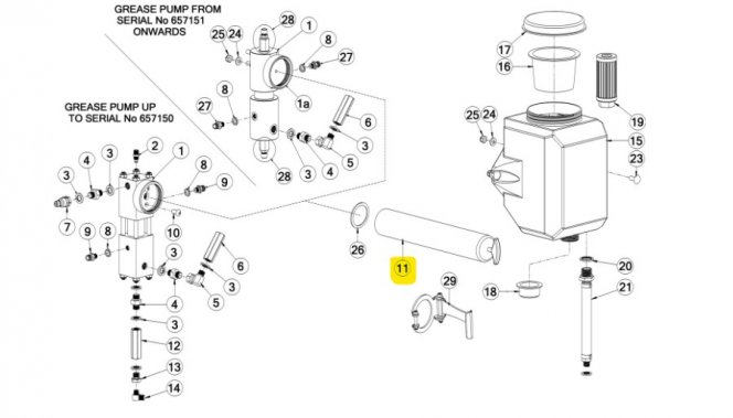 Grease Gun Cartridge Housing