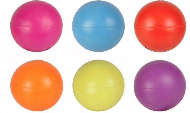 Rubber ball Small 4cm assort.