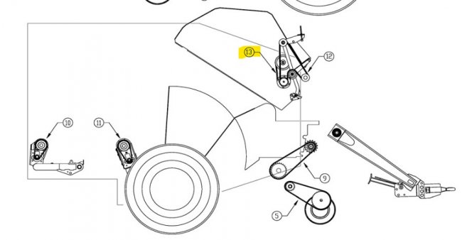 V Belt A44