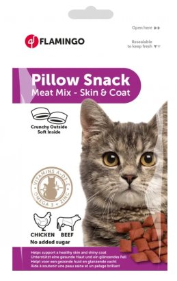 Pillow snack skin and fur