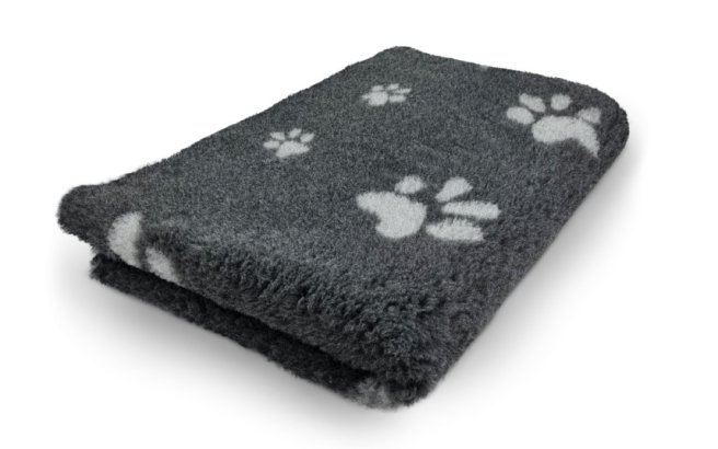 Vetbed Anthracite grey paws 100x50cm