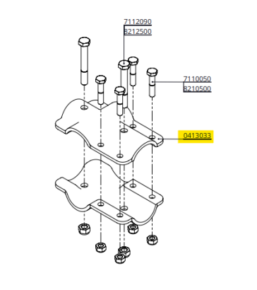 Sp. T-Klemma Frisia 60x60mm par