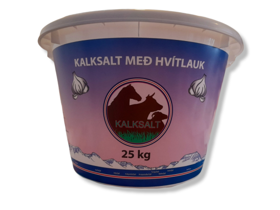 Kalksalt M/Hvítlauk 25kg