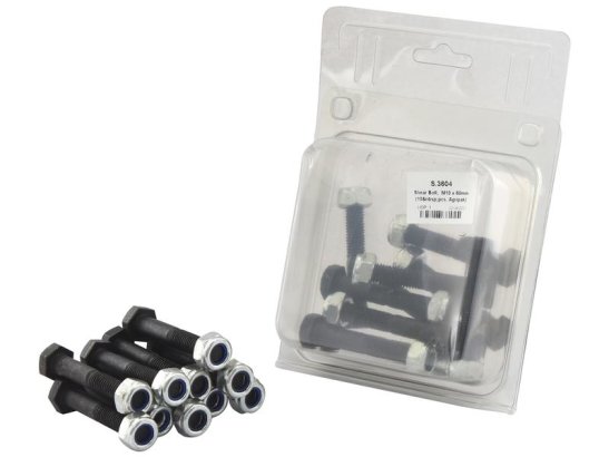 Öryggisboltar M10x60mm 10stk í pakka