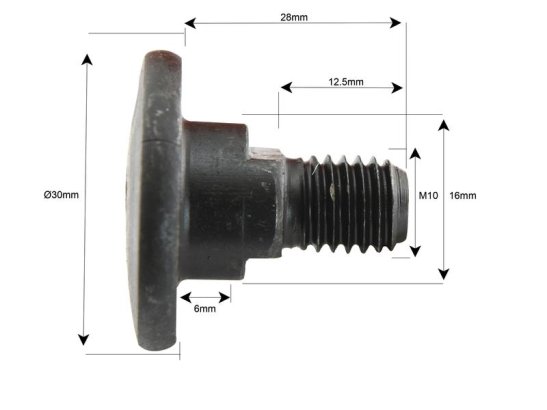 Hnífabolti Kuhn 56150100K M10x28