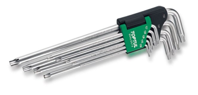 Torx sett T10-T50 m/gati