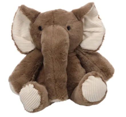 Toy fannie elephant brown L 22x11x40cm