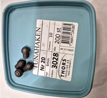 Skafl &iacute;rekinn 6mm per stk