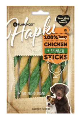 Hapki stick with chicken & spinach 85gr