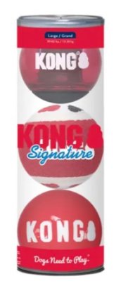 Kong Signature balls 3pk assorted
