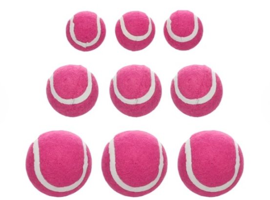 Toy smash tennis ball pink 3inch
