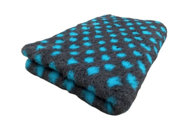 Vetbed Dots Anthracite turquoise none sl