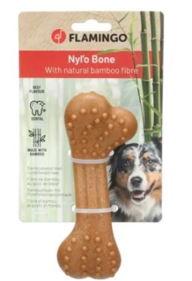 Toy Nylo Bamboo bone with beef flavour