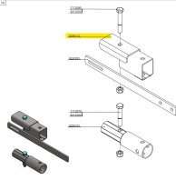 Sp. Framlenging 10cm á skágri. 48mm rör