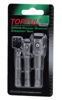 Toppahaldara sett 3stk 1/2", 3/8", 1/4"