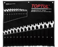 Toptul 26 Hluta Fastlyklasett 6-32mm