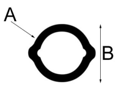 Drifskaftsrör 41,2x2,8mm sítróna