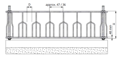 Sp. Gotnesk Átgrind 36/79x216 6átpl