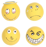 Dt klepti latex ball smiley yellow 6cm