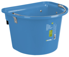 Fóðurdallur Blár 12Lítrar m/hönkum&handf