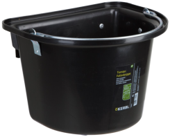 Fóðurdallur blk 12Lítrar m/hönkum&handf