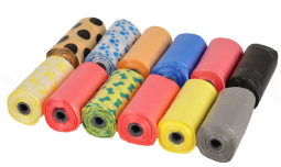 Poo bag basic spring multicoloured 12x20