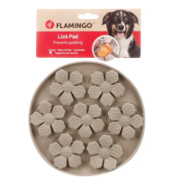 Lickpad fleur taupe round