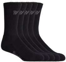 Crew Five Pack Worksock black
