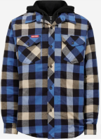 Flannel Shacket Bl&aacute;r Small
