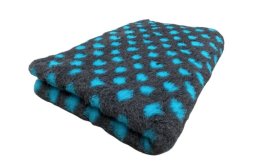 Vetbed Dots Anthracite turquoise none sl
