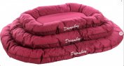 Cushion dreambay oval+zipper bordeaux