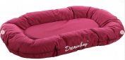 Cushion dreambay oval+zipper bordeaux