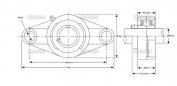 Búkkalega 2ja gata UCF208 40mm