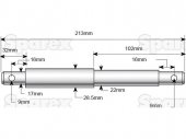 Yfirtengisbolti CAT 1/2, 213mm