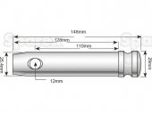 Yfirtengisbolti CAT2 110mm