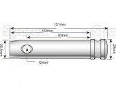 Yfirtengisbolti CAT2 83mm