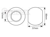 Heavy duty lower link ball cat 4/4