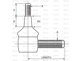 STÝRISENDI MF 102mm