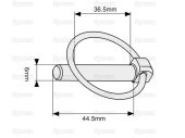 Hringsplitti 6mm x 44,5mm