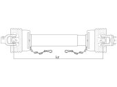 Drifskaft GARDLOC 1010mm (23,8x61,2)