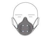 Moldex rykgríma 3stk í pk. FFP2